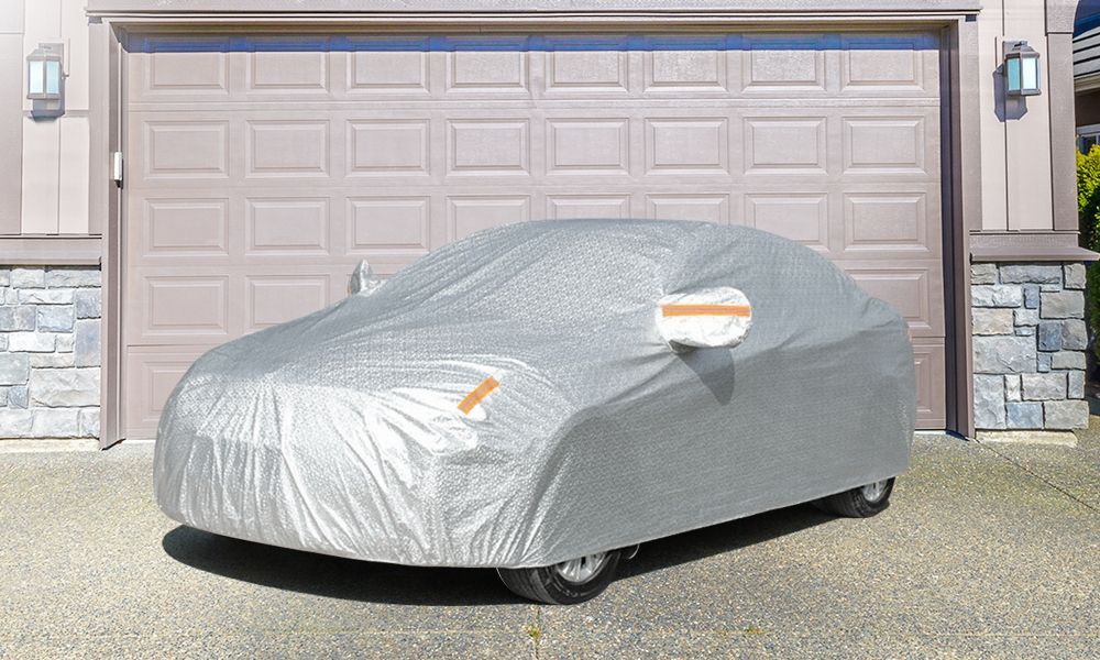 Aluminum Waterproof Car Cover For Large SUV Or Large Long Motor XXL