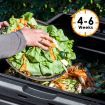 470L Compost Bin Food Waste Recycling Composter Kitchen Garden Composting