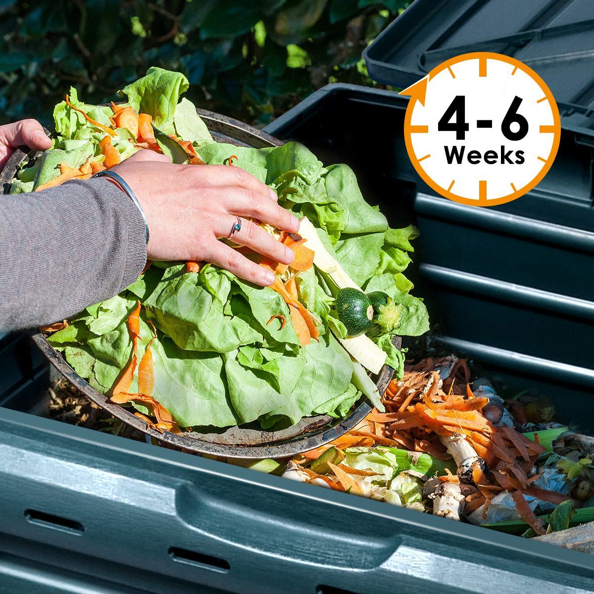 290L Compost Bin Food Waste Recycling Composter Kitchen Garden Composting Crazy Sales