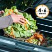 290L Compost Bin Food Waste Recycling Composter Kitchen Garden Composting