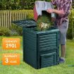 290L Compost Bin Food Waste Recycling Composter Kitchen Garden Composting