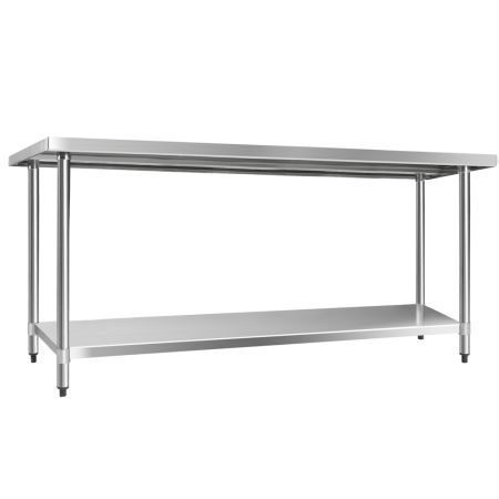 Cefito 610 x 1829mm Commercial Stainless Steel Kitchen Bench