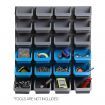 Giantz 44 Storage Bin Rack Wall Mounted Peg Board