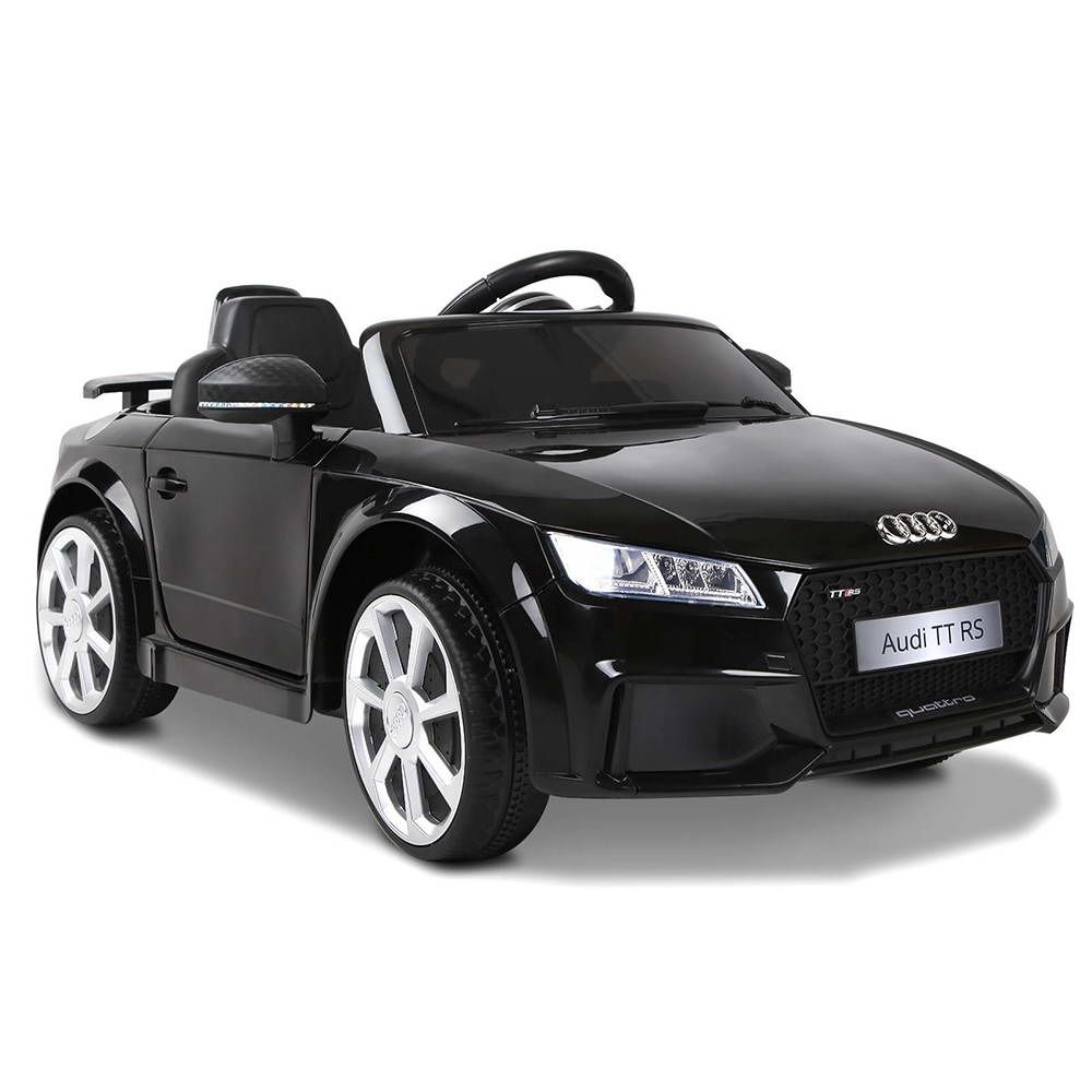 Kids Electric Ride On Car Audi Licensed TTRS Toy Cars Remote 12V Battery Black