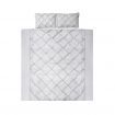 Giselle Quilt Cover Set Diamond Pinch Grey - Super King