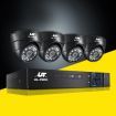 UL-tech CCTV Security Camera Home System DVR 1080P IP Long Range 4 Dome Cameras