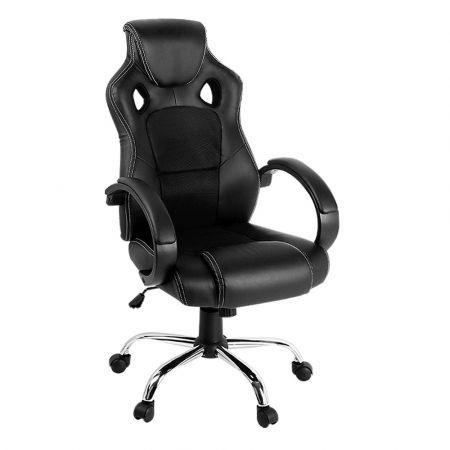 Artiss Maverick Gaming Chair Office Chairs Black Artiss Maverick Gaming Chair Office Chairs Black