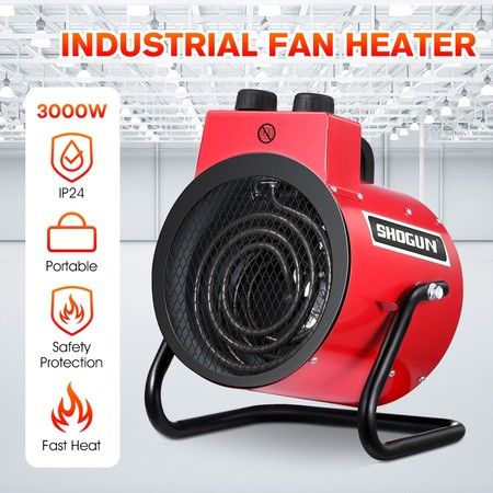 3000W Electric Fan Heater Portable Space Heater Fast Heating Home Office Garage