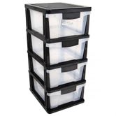 Drawers 4 Plastic Slide Shelves - crazysales.com.au | Crazy Sales