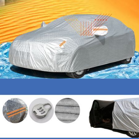 Aluminum Waterproof 3 Layers Double Thick Car Cover | Crazy Sales