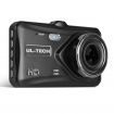 UL Tech 4 Inch Dual Camera Dash Camera - Black