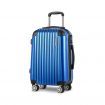 Wanderlite 28&quot; 75cm Luggage Trolley Travel Suitcase Set Carry On Hard Case TSA Lock Lightweight Blue