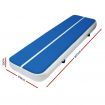 4m x 1m Inflatable Air Track Mat 20cm Thick Gymnastic Tumbling Blue And White