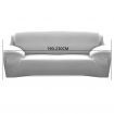 Easy Fit Stretch Washable 3 Seater Couch Sofa Slipcover - Grey