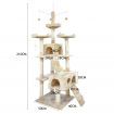 Cat Tree Scratching Post Scratcher Grey