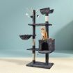 i.Pet Cat Tree 140cm Tower Scratching Post Scratcher Trees Toys Condo Bed Grey