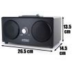 MBeat USB Cassette Tape Player & Recorder with Speakers - Black