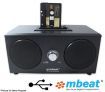 MBeat USB Cassette Tape Player & Recorder with Speakers - Black