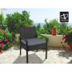 Gardeon Outdoor Dining Chairs Patio Furniture Rattan Lounge Chair Cushion Felix