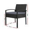 Gardeon Outdoor Dining Chairs Patio Furniture Rattan Lounge Chair Cushion Felix