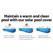 Aquabuddy Pool Cover 500 Micron 11x4.8m Swimming Pool Solar Blanket Blue Silver