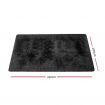 Artiss Ultra Soft Shaggy Rug Large 200x230cm Floor Carpet Anti-slip Area Rugs Black