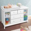 Keezi Baby Changing Table Diaper Station Drawers Chest Cabinet Nursery Furniture