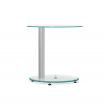 Artiss Coffee Table Round Tempered Glass Side End Beside Tables Cafe 45cm