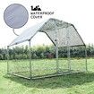 Large Chicken Coop Metal Duck Walk In Cage Run House Rabbit Hutch Puppy Enclosure Shade Pen Cover 1.9M x 2.8M