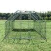 5.7M x 2.8M Large Metal Chicken Coop Walk-in Cage Run House Shade Pen W/ Cover 