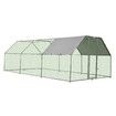 5.7M x 2.8M Large Metal Chicken Coop Walk-in Cage Run House Shade Pen W/ Cover 