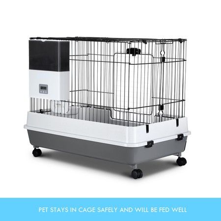 New 2 3l Automatic Pet Feeder Cat Dog Food Dispenser For Cage Or