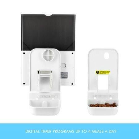 New 2 3l Automatic Pet Feeder Cat Dog Food Dispenser For Cage Or