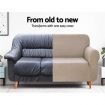 Artiss High Stretch Sofa Cover Couch Protector Slipcovers 1 Seater Sand