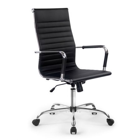 Artiss Office Chair PU Leather High Back Black