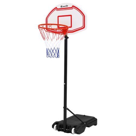 Everfit 2.1M Adjustable Portable Basketball Stand Hoop System Rim White