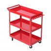 Giantz 3-Tier Tool Cart Trolley Workshop Garage Storage Organizer Red