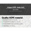 Instahut 50% Shade Cloth 3.66x30m Shadecloth Wide Heavy Duty White