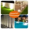 10x LED Solar Powered Buried Inground Recessed Light Outdoor Garden Deck Lighting Lamp