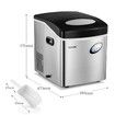 Maxkon 27KG Ice Cube Maker Machine Dispenser Home Commercial Benchtop Fast Freezer