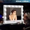 Maxkon Hollywood Style Makeup Mirror 14 LED Lights Vanity Mirror w/Dimmer Control - White