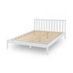 Wooden Bed Frame Queen Size Mattress Base Pine Platform Bedroom Furniture - White