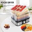 Food Dehydrator Fruit Meat Dryer Beef Jerky Maker w/ 7 Adjustable Trays - Black