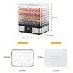 Digital Food Dehydrator Fruit Meat Vegetable Dryer Beef Jerky Maker w/7 Trays