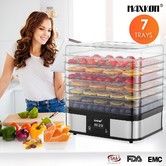 Digital Food Dehydrator Fruit Meat Vegetable Dryer Beef Jerky Maker w/7 Trays