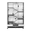 Rabbit Hutch Pet Cat Cage Bunny Ferret Guinea Pig Crate Small Animal House Indoor Outdoor Metal on Wheels 5 Levels