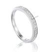 Sterling Silver Radiant Cut Cubic Stone Wedding & Eternity Ring