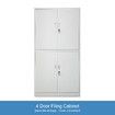 Home Office Filing Cabinet Filing Document Storage Lockable Doors Adjustable Shelves -185cm