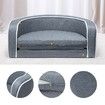 Pet Bed Foldable Cushion Linen Fabric Dog Cat Bed Sofa Couch Puppy Kitten Luxury Lounge