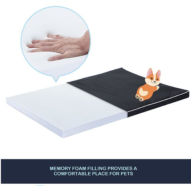Memory Foam Pet Dog Bed Mattress Waterproof Soft Puppy Cat Mat Pad